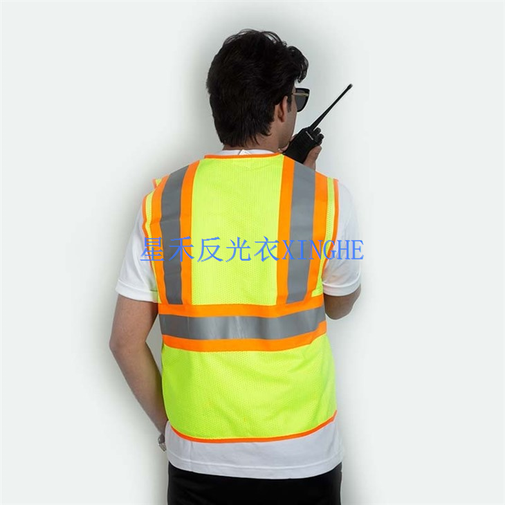 Class 2 HiVis Contrast Heavy Duty Surveyors Vest