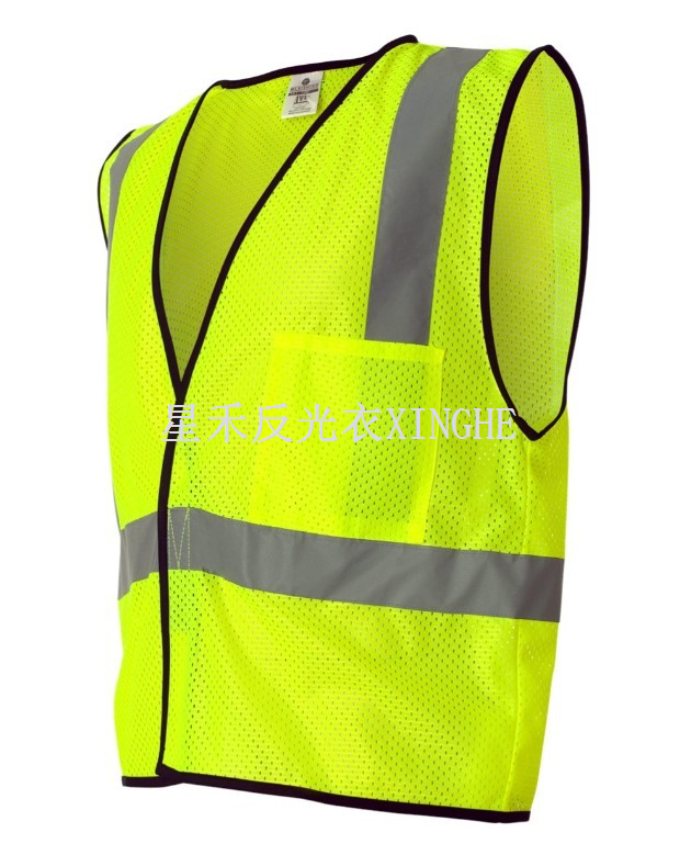Economy Single Pocket Hook-and-Loop Mesh Vest