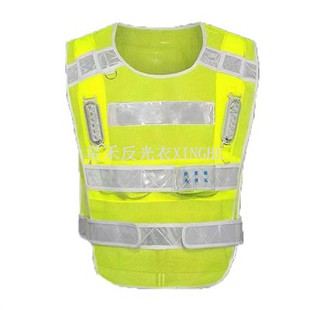 Forbedret synlighet LED sikkerhetsrefleksvest