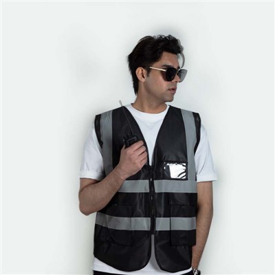 Hi Vis Multipocket Surveyor Safety Vest