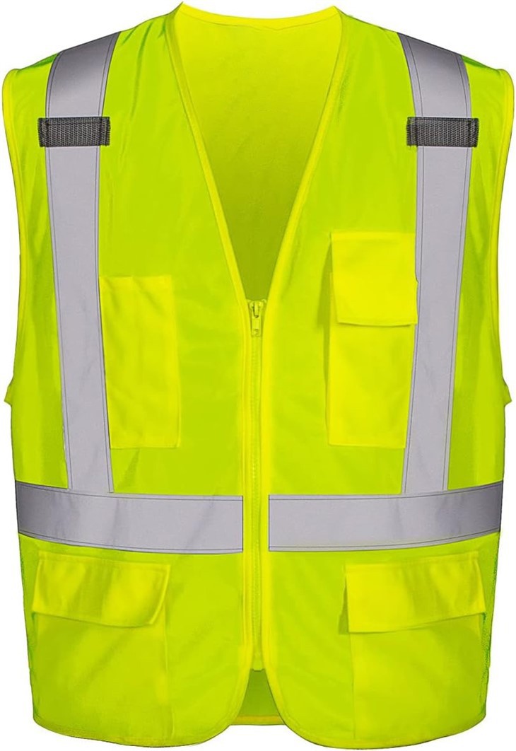 Fluorescerende gul sikkerhetsvest